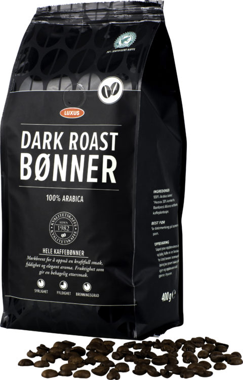 Kaffebønner 400 g Dark Roast Luxus